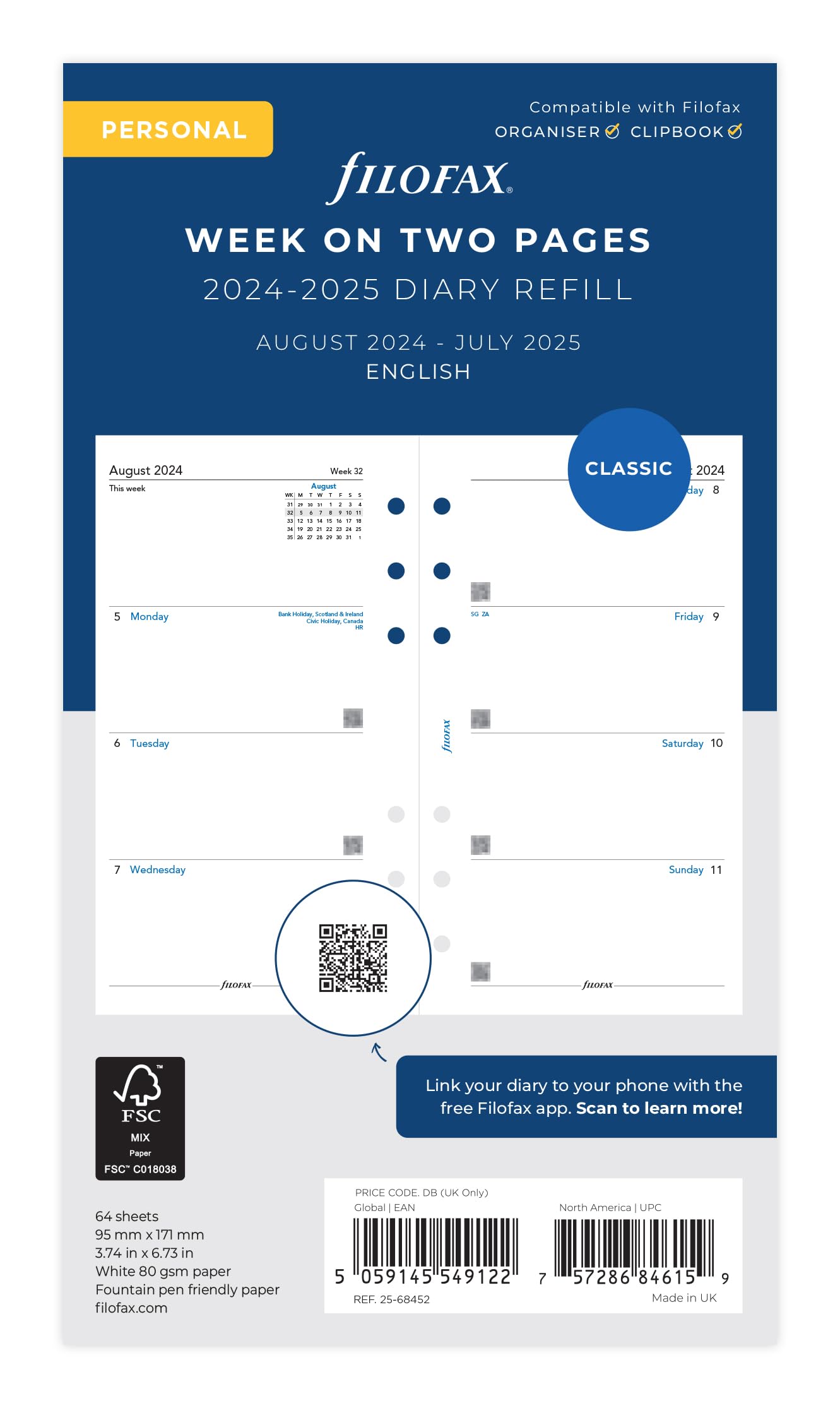 Personal Week on two pages English mid year Aug 24 -Jul 25 — image 1