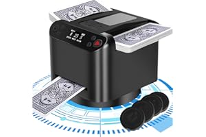 Orsong Automatic Card Shuffler and Dealer 180/360 ° Rotate (Used by 1-12 People),4 Wireless Remote Controls, Can Set Card Dispensing Distance, One Click to Set Whipped Eggs/Landlord,Match Card
