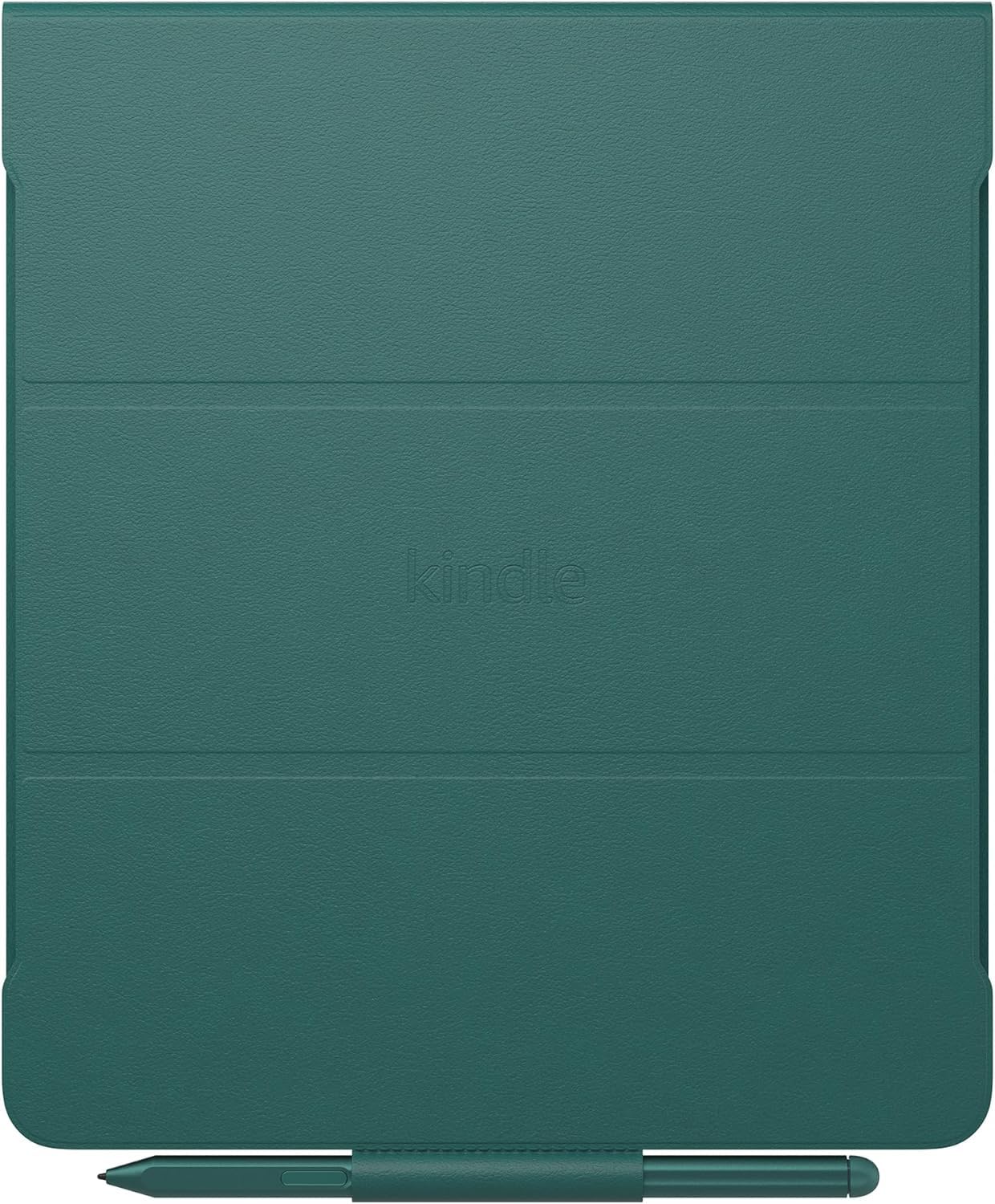 Amazon Kindle Scribe Essentials Bundle including Kindle Scribe (64GB) - Metallic Jade, Premium Pen, Leather Folio-Jade, and Power Adapter