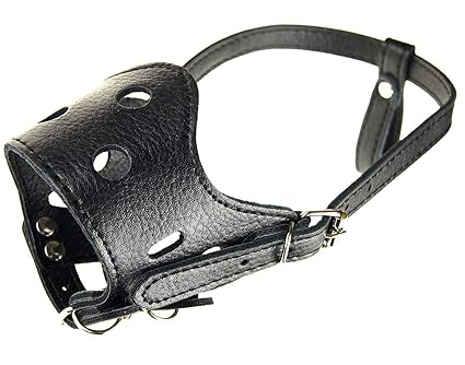 SRI Polyurethane Muzzles Breathable Safety Dog Mask for Biting and Barking (Black, Small), Black, Small, 500 g