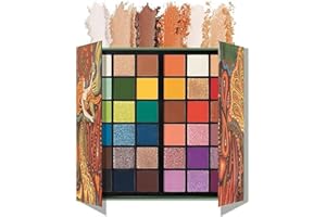 K'APEINE 36 Colors Eyeshadow Palette, Colorful Eyeshadows Palette Neon Shimmer Matte Glitter Eye Shadow High Pigmented Shadow
