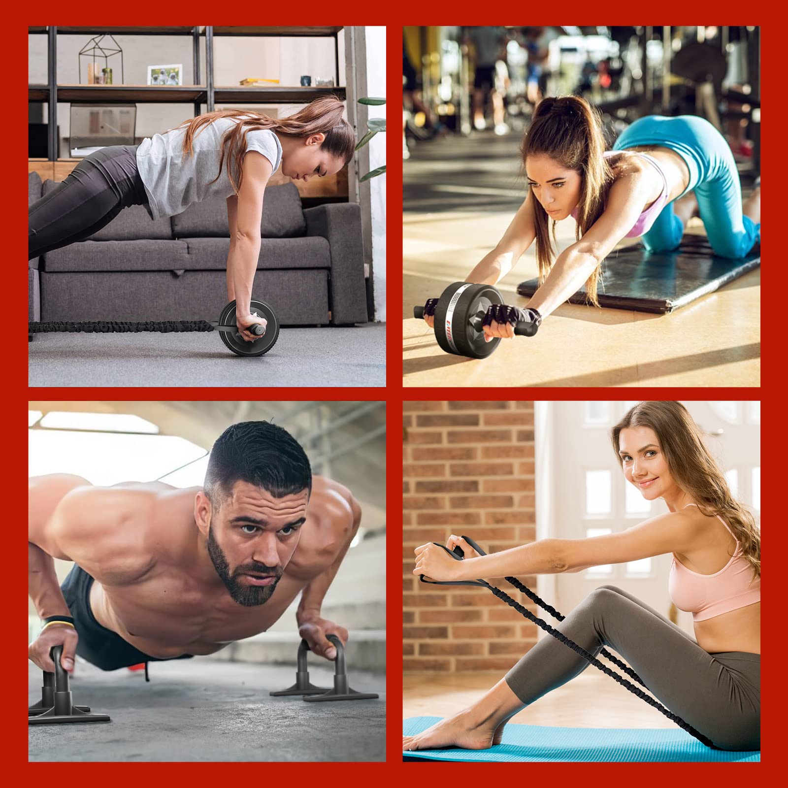 Exercise Roller Wheel Kit