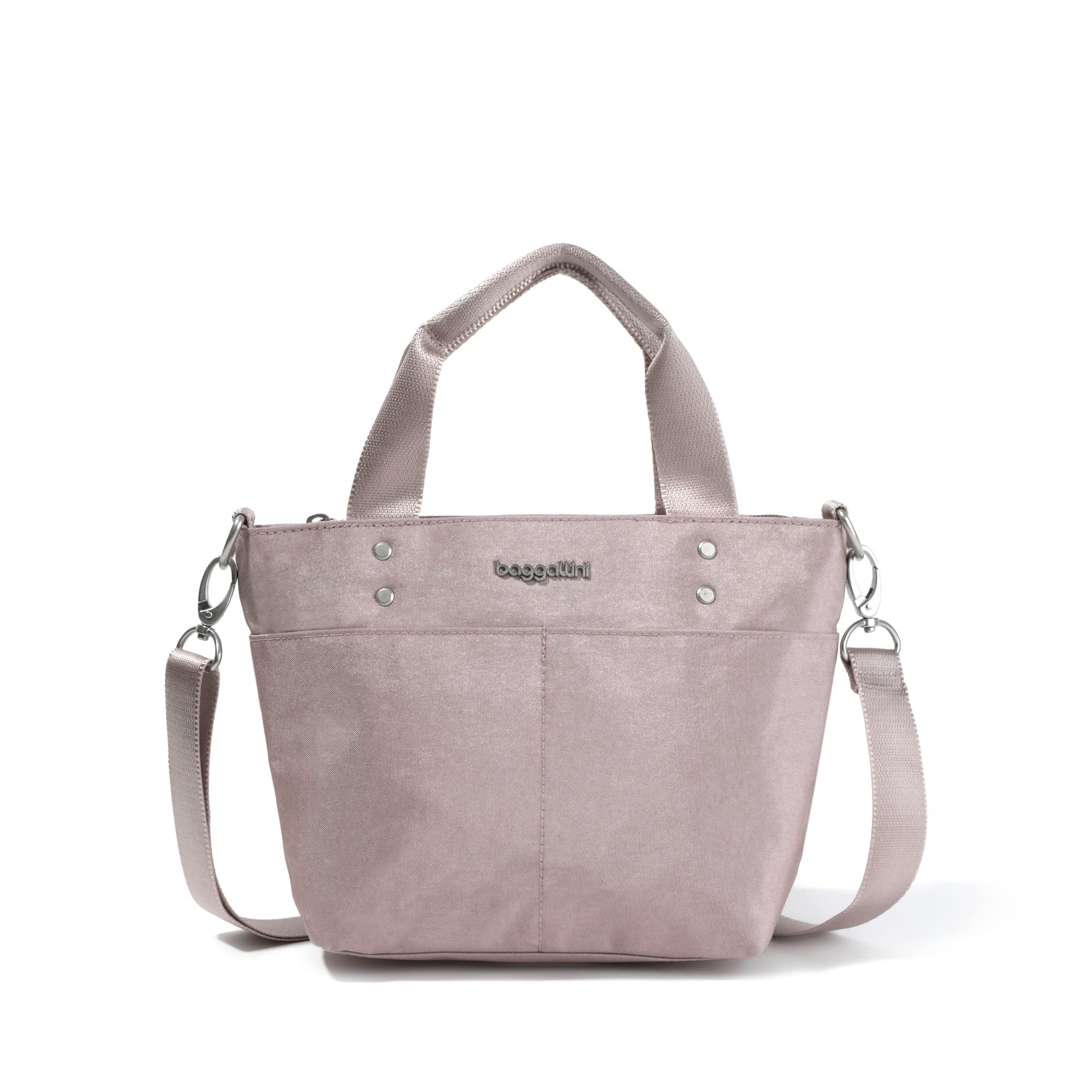 Baggallini Women’s Mini Carryall Tote,Blush Shimmer,One Size US