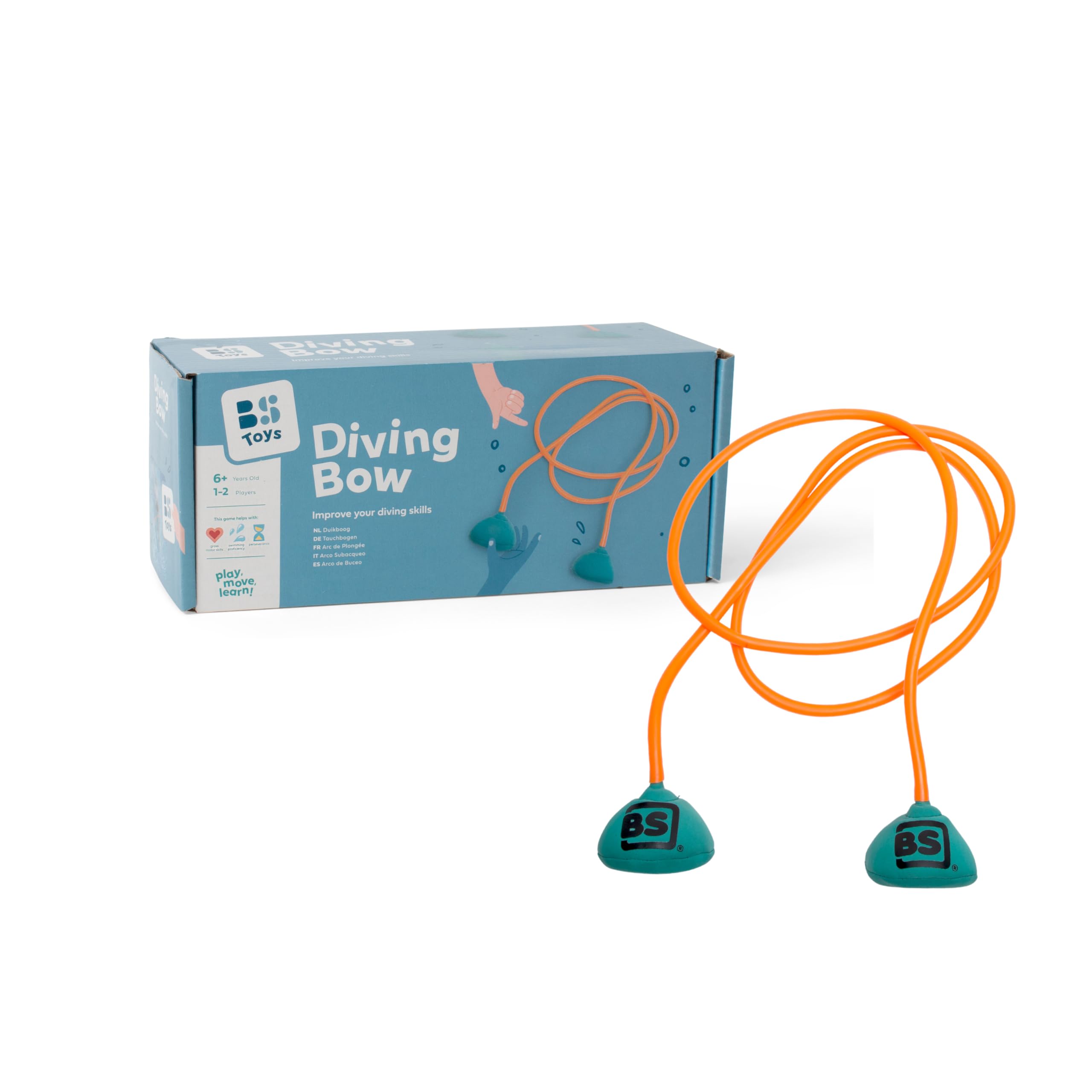 BS Toys Diving Arch - Educational Water Toy for 1-4 Players - From 3 Years - Orange