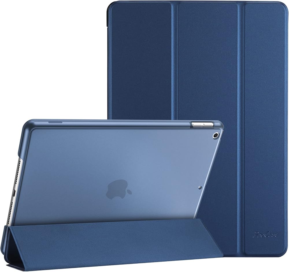 ProCase iPad 10.2 Case 9th/8th/7th Gen DarkBlue Slim Frosted Back