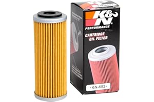 K&N Motorcycle Oil Filter: High Performance, Premium, Designed to be used with Synthetic or Conventional Oils: Fits Select KTM, Husqvarna Vehicles, KN-652