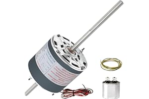 TEPU D1092 Rv Ac Fan Motor Replacement, Replaces Coleman mach Fan Motor 1468-3069, 7184-0156, 1/3 Hp, 115 Volts, 3.4 Amps, 1080/1675 RPM, 2-Speed Rv Air Conditioner Motor