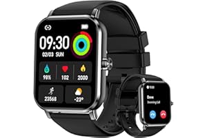 Smart Watches for Women Men, 1.83" HD Touchscreen, Bluetooth Calling, 130+ Professional Sports Modes, Heart Rate and Sleep Monitor, 5ATM Water-Resistant, Timer, Fitness Tracker for Android/iOS (Black)4.9 out of 5 stars 1191 offer from $29.99