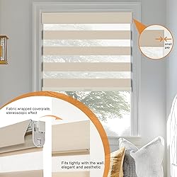 Persilux No Drill No Tool Zebra Blinds Dual Layer