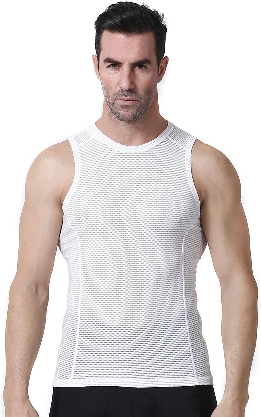 Yianerm Outdoor Sports Menโs Quick Dry Sleeveless Cycling Base Layer Tank Top Vest