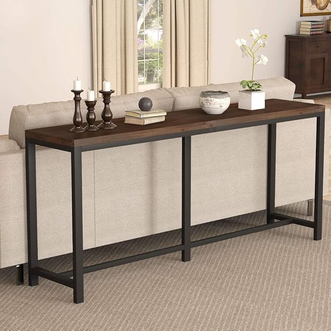 Amazon Com Tribesigns 70 9 Inch Extra Long Solid Wood Console