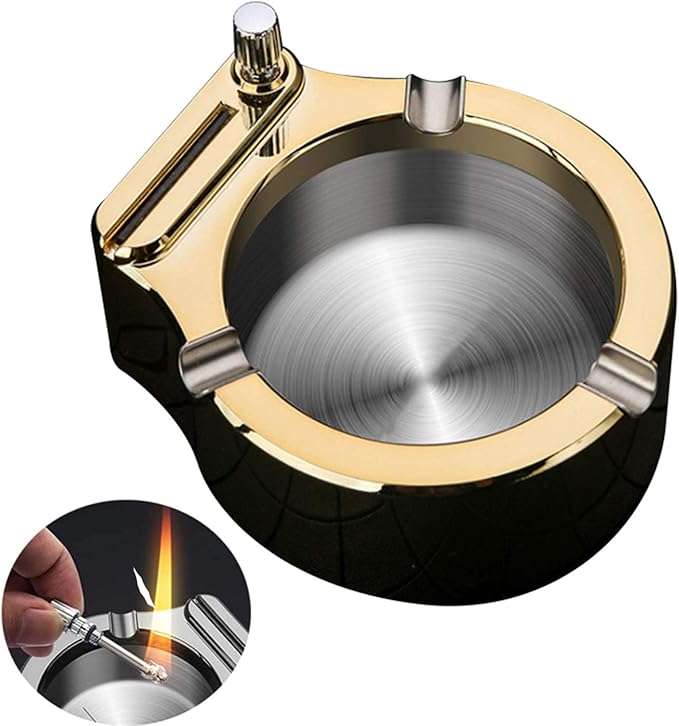 Cigarette Ashtray Ash Holder with Permanent Forever Match