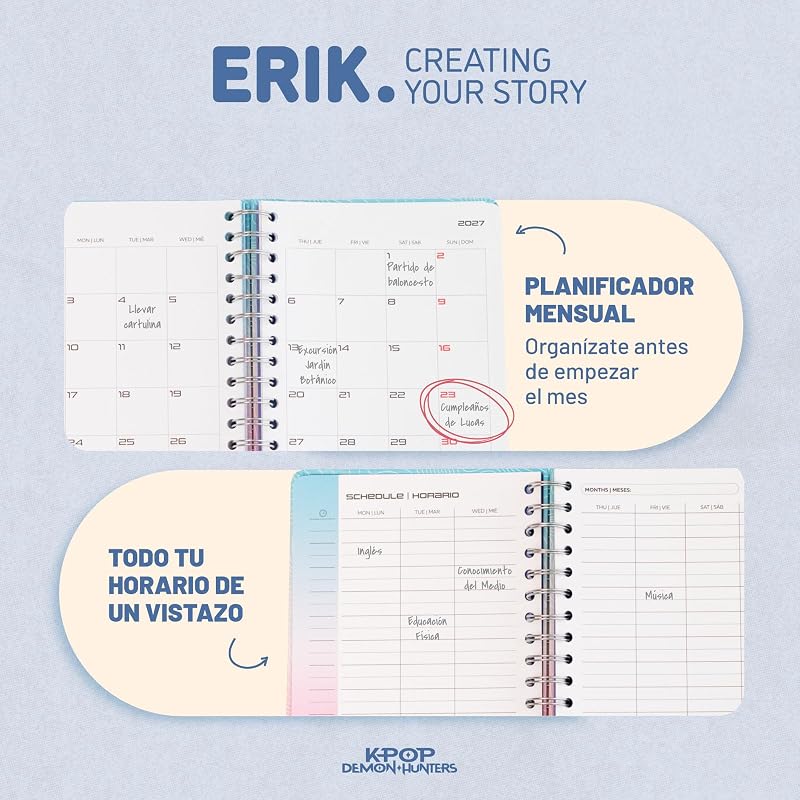 Agenda Escolar 2026 Semana 2027 Ver KPop