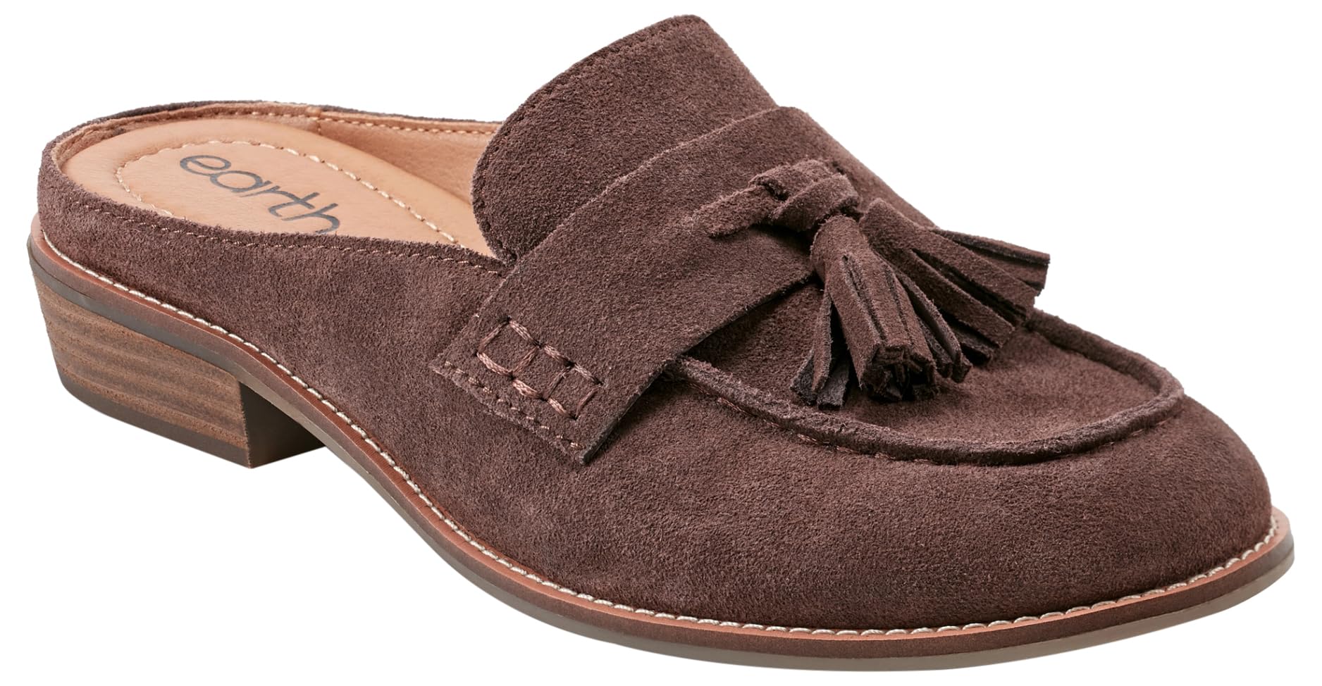 Earth Footwear Women’s, Everett Slip on Loafer, Dark Brown 200, 8 W