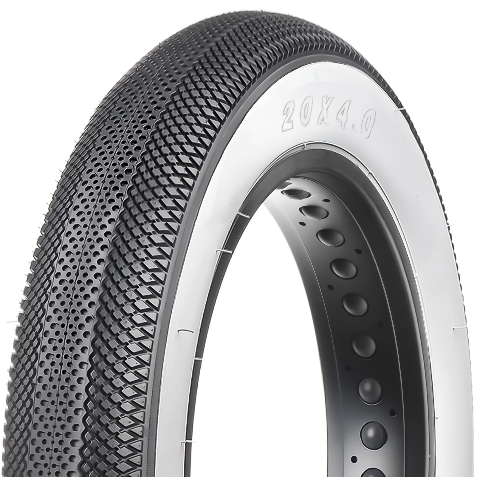 MOHEGIA E-Bike Fat Tire,20x4.0 inch Electric Tricycle Fat Tire,Folding Bead Replacement Tire Compatible with Urban Mountain or Three-Wheeled Bicycle