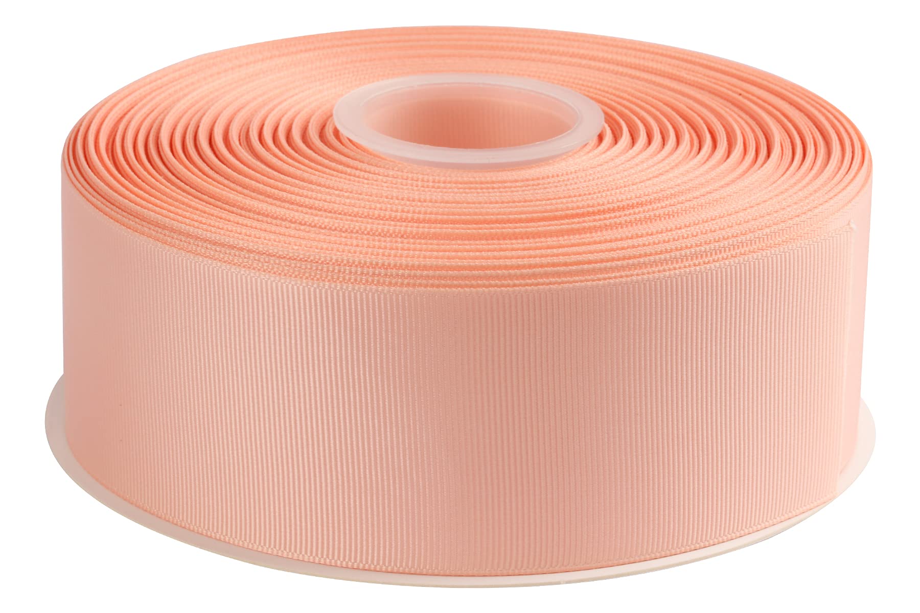 AVANAVA 50mm Wide Grosgrain Ribbon - 45 Meters, Ideal for Gift Wrapping, Hair Bows, Home Decor, Flower Arrangement (203-Coral Pink)
