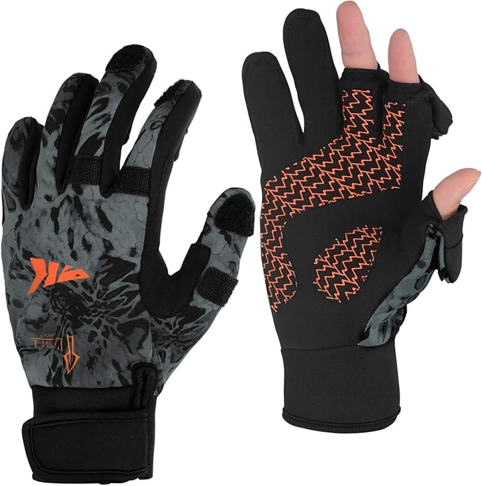 KastKing Mountain Mist Fishing Gloves &ndash; Cold Winter Weather Fishing Gloves &ndash; Fishing Gloves for Men and Women &ndash; Ideal as Ice Fishing, Photography, or Hunting Gloves