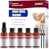 Toenail Fungus Treatment, Treatment Extra Strength with 25% Undecylenic Acid, Fungus Nail Treatment for Damaged Nails, Discolored, Thick Toenails, Help Nail Grow - (1 Fl Oz/30 ml x 5 Pack)