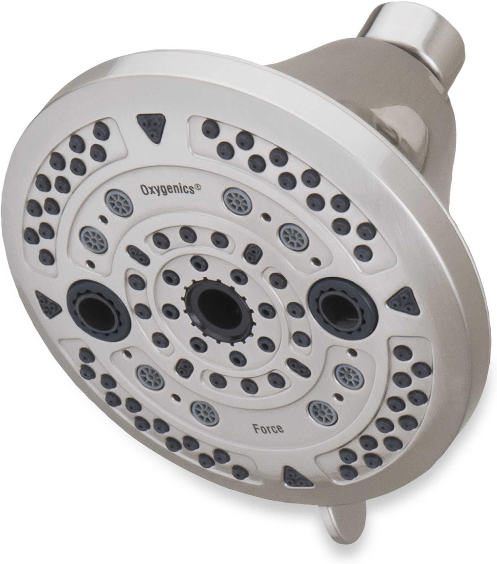 Oxygenics Force Fixed Shower Head in Brushed Nickel