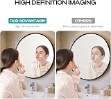 Amazing Tour 50cm Round Mirror Brushed Frame Wall Mounted Bathroom Mirror view 8