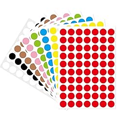 Starboling Dot Stickers,1/2 Inch Multicolor Circle