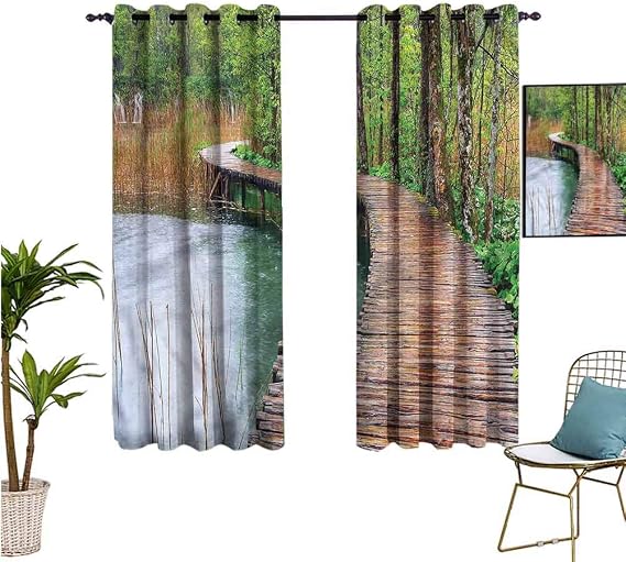 Amazon.com: Aishare Store Blackout Curtain Panel, European,Wilderness