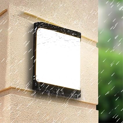 Amazon 耐水性 パティオ ウォール照明器具 キャストアルミ製ハウジング 屋外led ウォールパックライト 駐車場 倉庫用 Lrrjj セキュリティ センサーライト ホーム キッチン