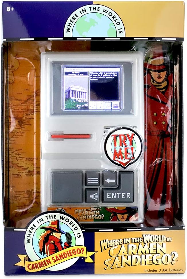 Basic Fun 09613 Carmen Sandiego Handheld Electronic Game: Toys & Games