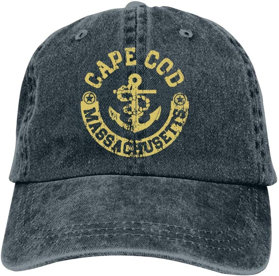 MOOCOOK Cape Cod Massachusetts Unisex Vintage Adjustable Cotton Baseball Cap Denim Dad Hat Cowboy Hat