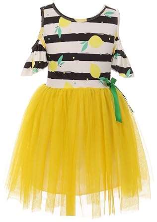lemon flower girl dresses