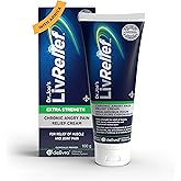 LivRelief Extra Strength Chronic Angry Pain Relief Cream with Arnica, 100g