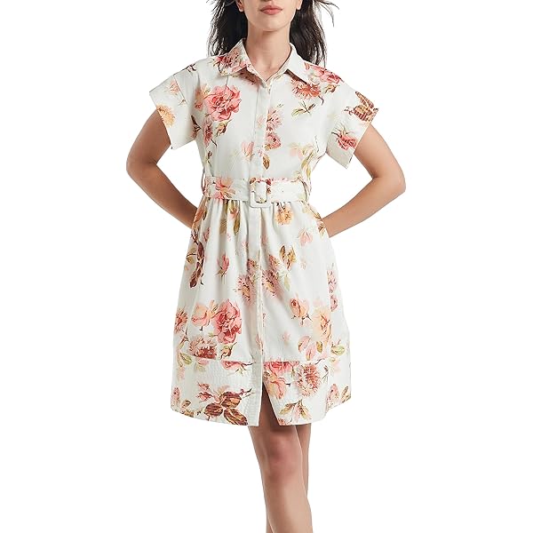 floral button down shirt dress Sabrina Shirt Dress