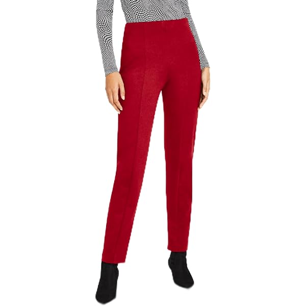 Alfani Womens Plus Luxe Pleats Wide Leg Casual Pants Red 3X at Amazon  Women's Clothing store