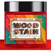 GOODTAKE Red Wood Stain Powder, Wood Dye Stain that Makes Vibrant Wood, Premium Fast Dry Wood Stain Powder, Multiple Finishes - Indoor and Outdoor Wooden (Red, 2 oz)