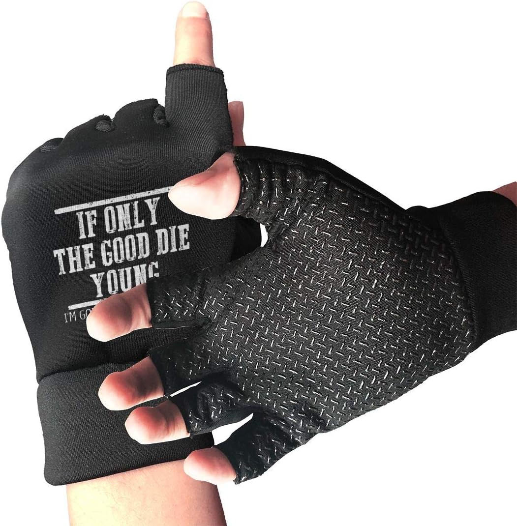 DIE YOUNGGym GlovesBreathable Half Finger Non-Slip Pro Shock-Absorbing Riding Gloves Outdoor Sports Gloves for Gym Workout for Men Women Youth