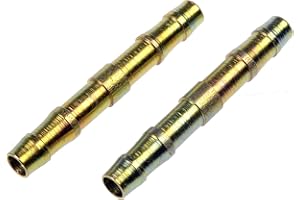 Dorman 800-011 Barbed Carbon Steel Union For 3/8 In. Nylon Fuel Lines, 2 Pack Universal Fit