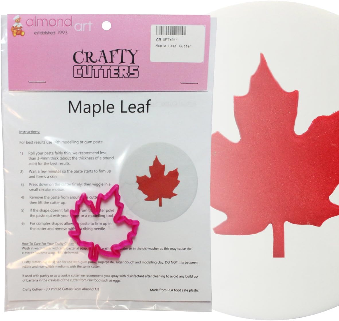 Maple Leaf Cutter - Cake Decorating & Cupcake Topper Cutters