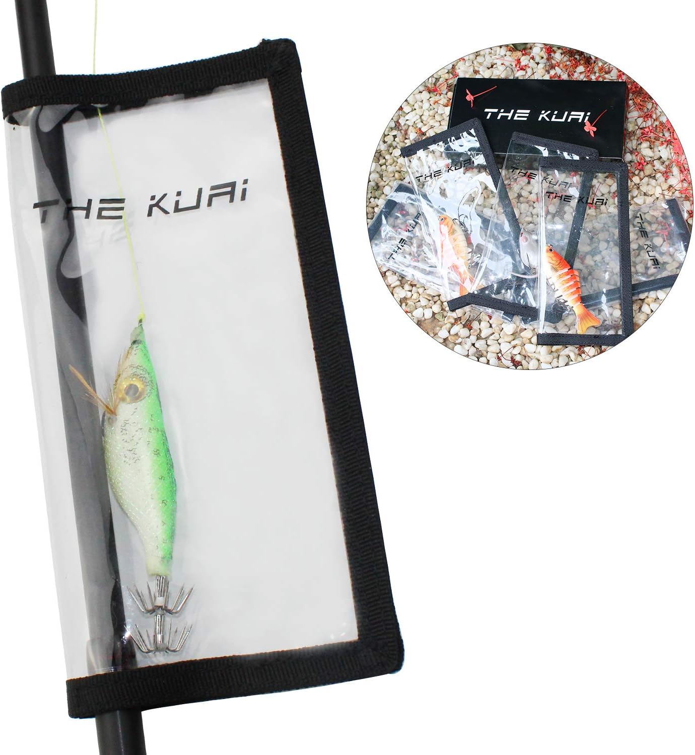 Thekuai Fishing Lure Cover, 5 Piece Lure Wraps，Boat