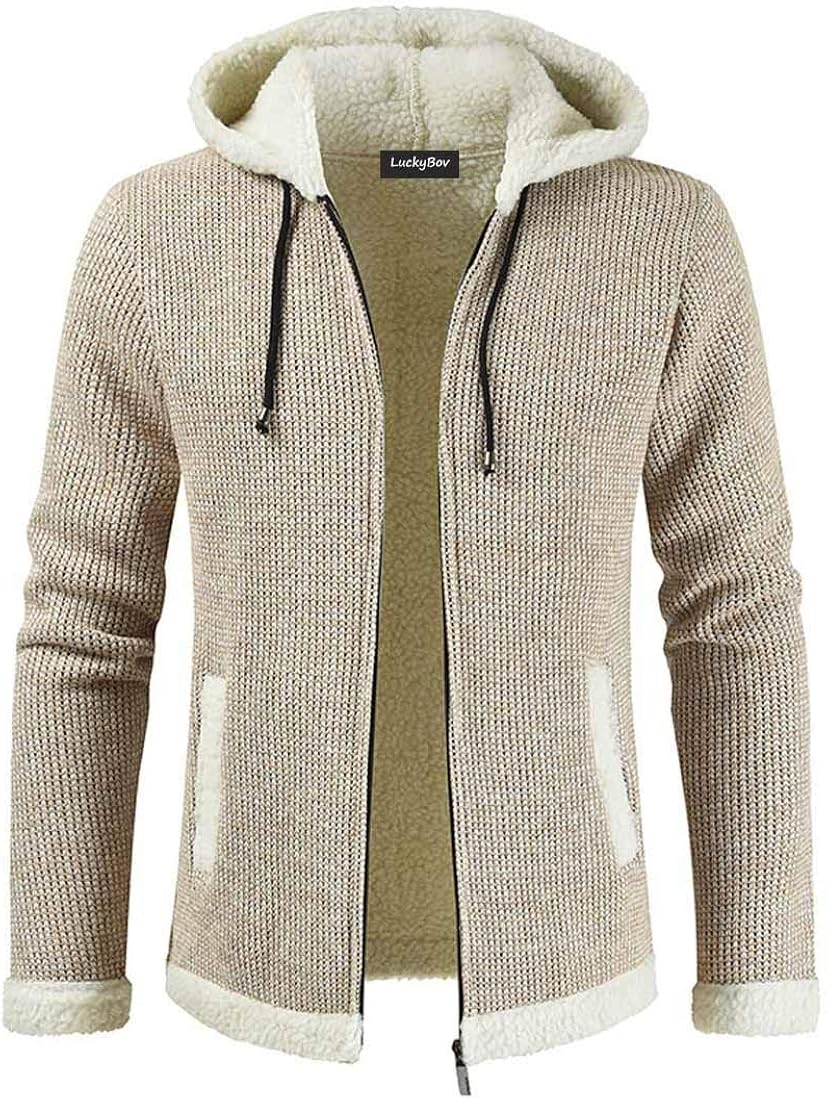 sherpa lined sweater mens