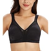 DotVol Women's Minimizer Bras Comfort Non Padded Full Figure Large Busts Wirefree Plus Size Bra