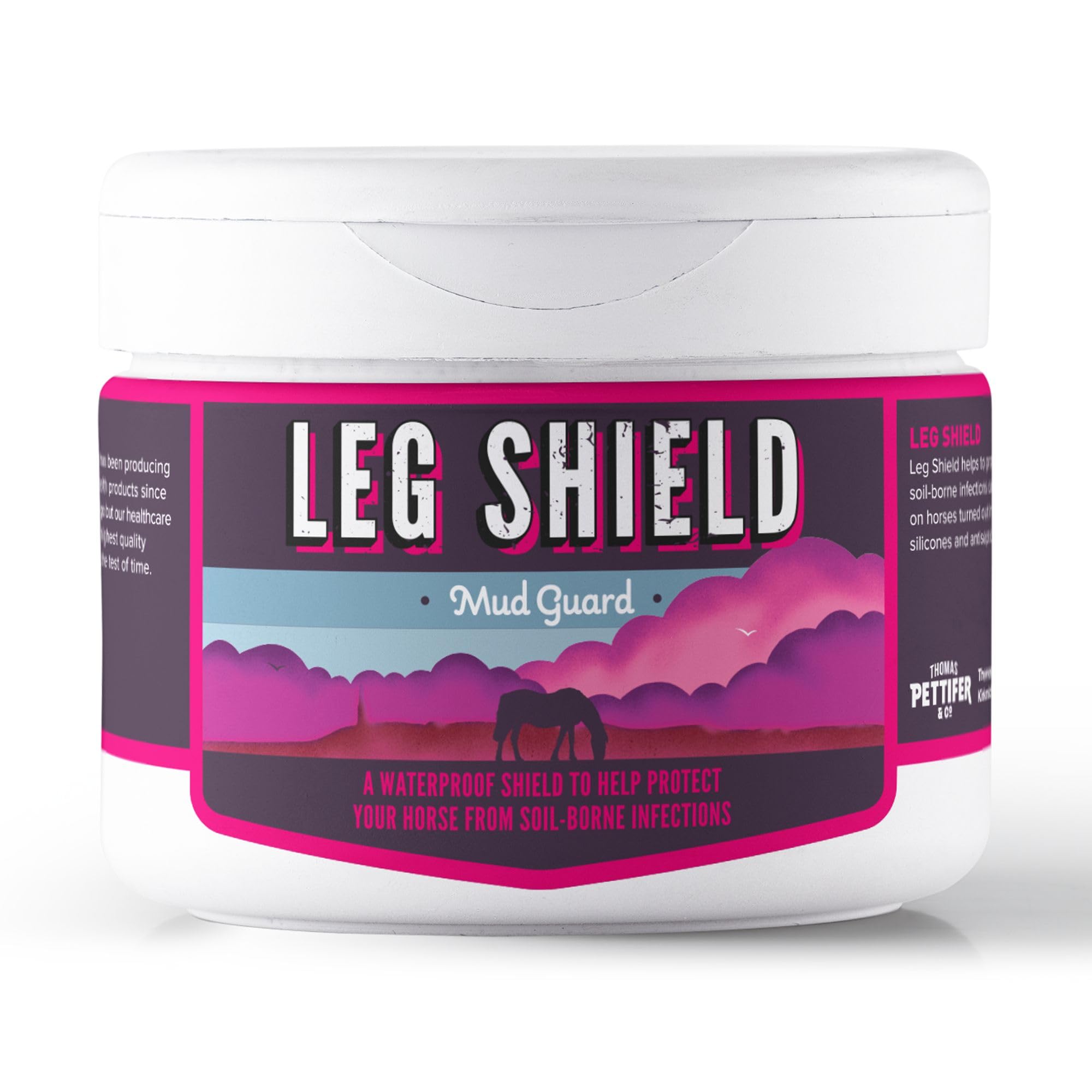 Thomas Pettifer & Co. Leg Shield Antiseptic Horse Mud Guard 400g | Waterproof Shield against Mud for Horses | Protect Against Soil-Borne Infections |400g
