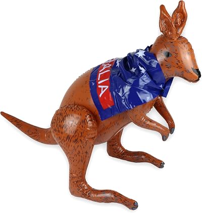 Henbrandt Inflatable Kangaroo 70cm with Blue Australian Flag