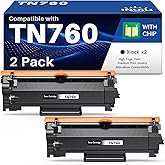 INK4U TN760 TN-760 Compatible Toner Cartridges Replacement for TN760 TN-760 DR730 DR-730 Toner Cartridges to Use with HL-L235