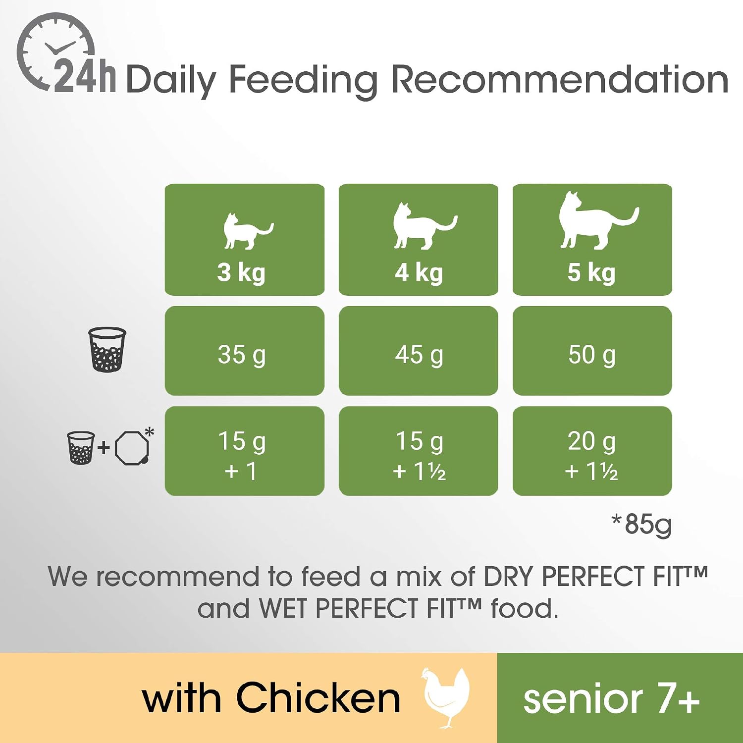 Perfect Fit Senior 7+ - Complete Dry Food for Senior Cats from 7 Years Old, Rich in Chicken, 3 Packs of 750 g - Image 5