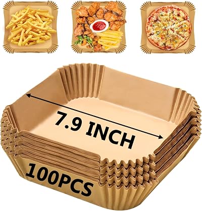Colozee Air Fryer Liners for Chefman 3.75L Non-Stick Parchment Paper 6.3in