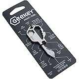 Geekey Multi-tool | Stainless Steel Key Shaped Pocket Tool For Your Keychain | Includes Bottle Opener, Screwdriver, Ruler, Wr
