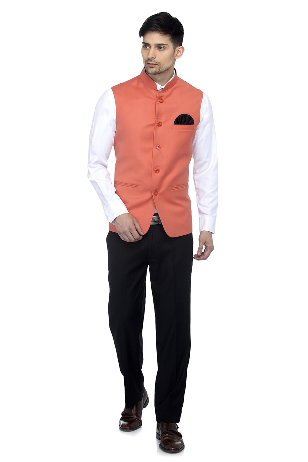 favoroski bandhgala sleeveless modi jackets ethnic men's wear