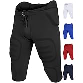 Penveer Football Pants for Youth with Integrated Pads | Integrated protective pads help shield the hips, thighs, knees, and tailbone during football practice and games