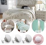 Yikki 12Pcs Mushroom Duvet Clips Non-Slip Quilt Holder One-Key Unlock White view 6