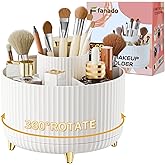 fanado 360° Rotate Makeup Brush Holder Organizer, Makeup Organizers Countertop, Makeup organization and Skincare Storage for 